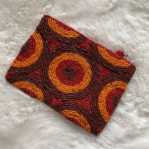Beaded pouch